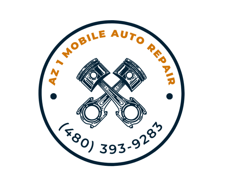 AZ 1 Mobile Auto Repair crossed-pistons logo